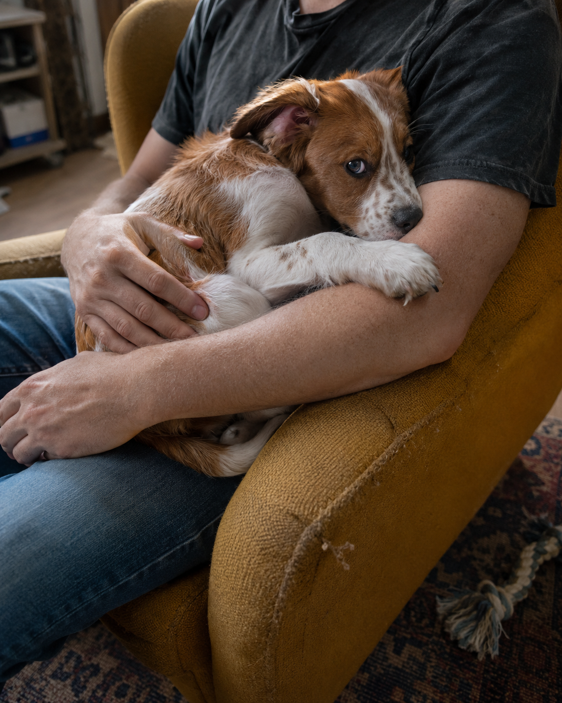 Your Nervous Dog Might Be Reading You. The Science Says the Stress Runs Both Ways.