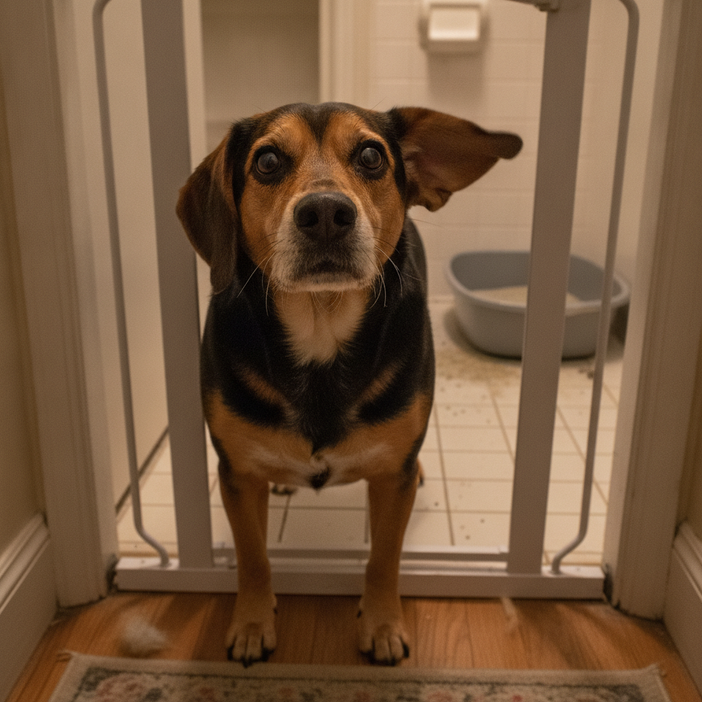 Your Dog Isn't Hungry. Your Litter Box Is Just Unlocked.