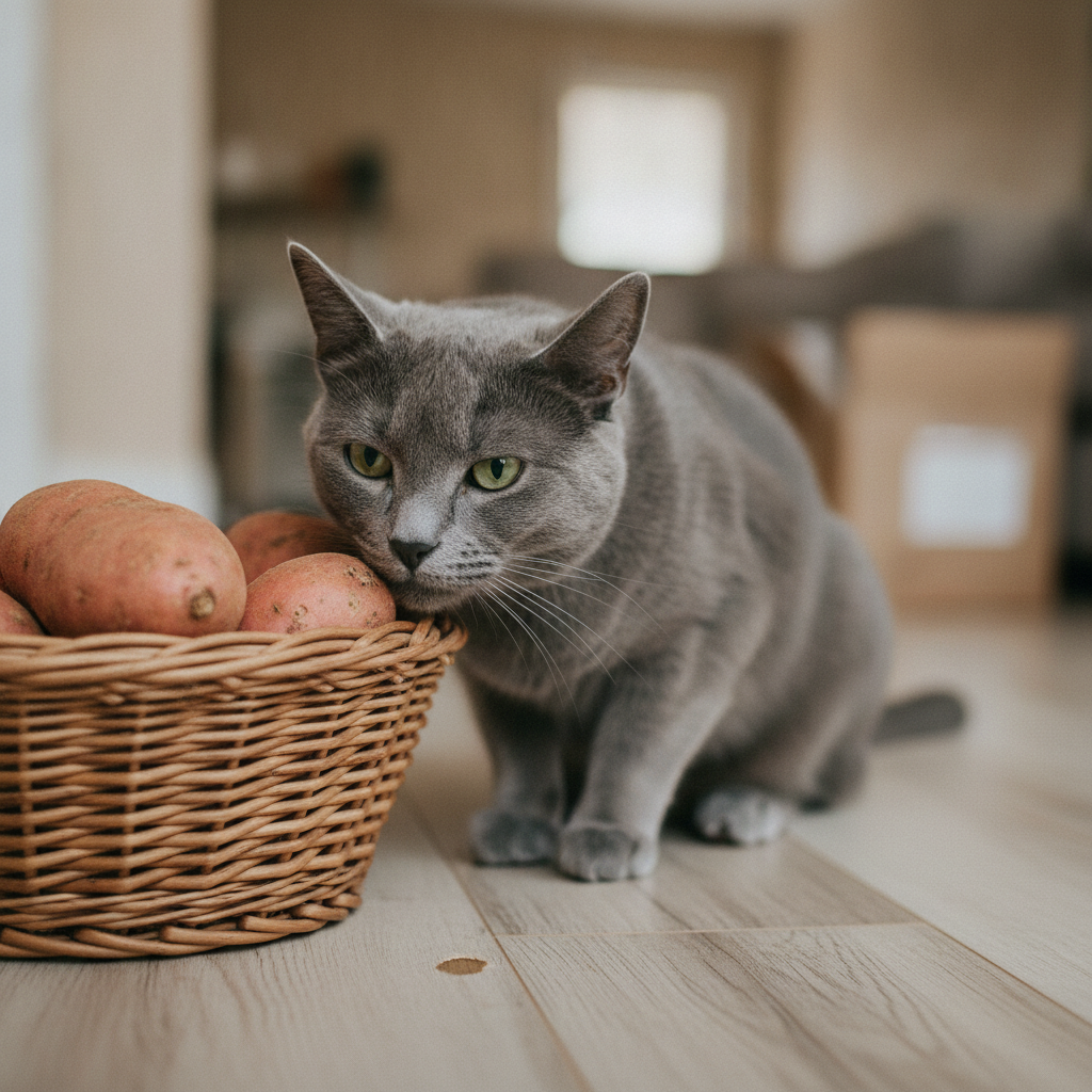 Your Cat Can Eat Sweet Potato. Your Cat Also Doesn't Care About It