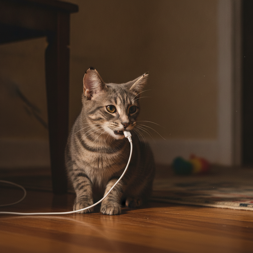Your Cat Isn't Being Naughty. The Chewing Is a Message