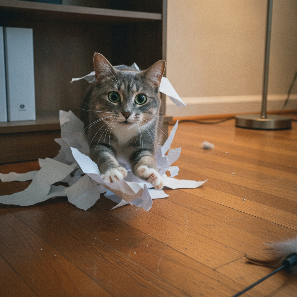 Paper Is the Best Cat Toy in Your House. It's Also a Trap.