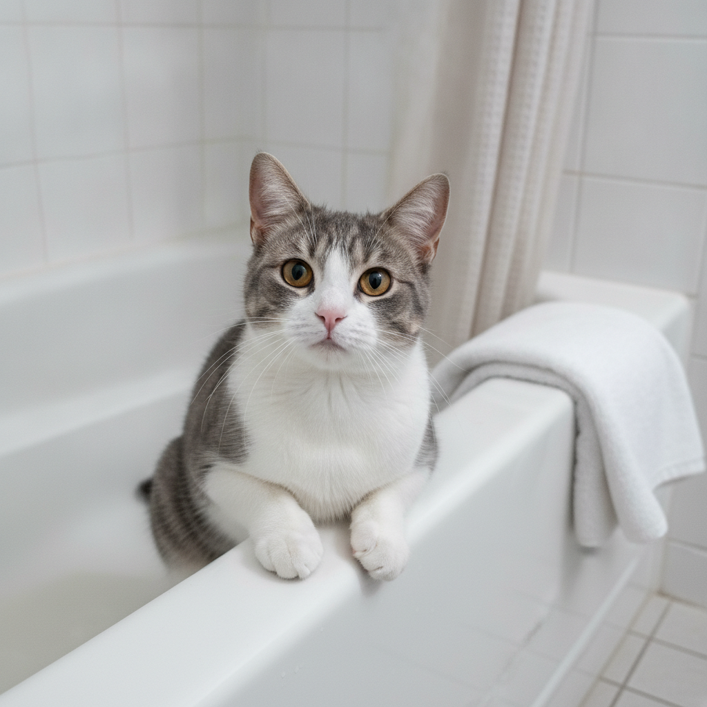 Cat Peeing in the Bathtub? Reach for the Vet, Not the Bleach.