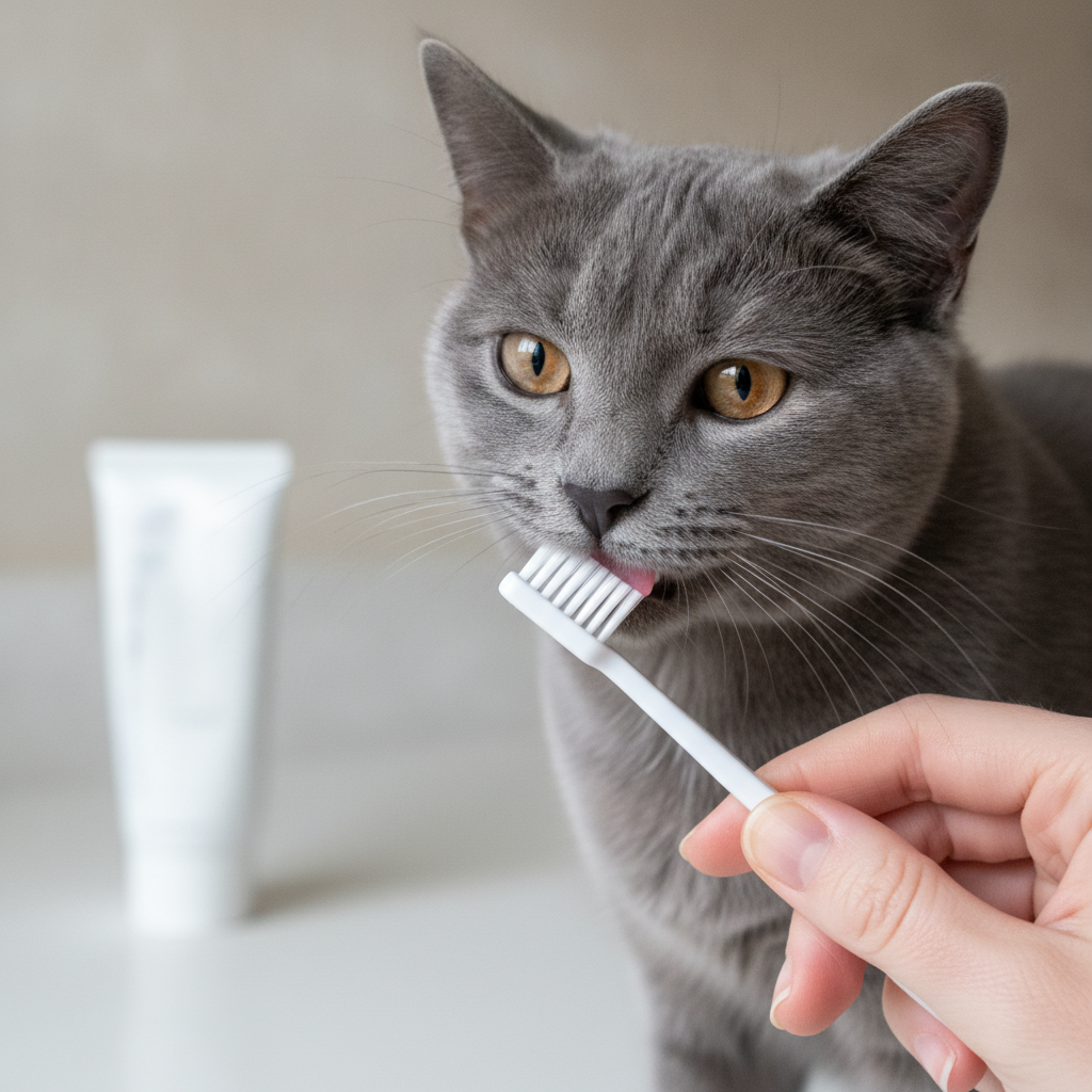 Brushing a Cat's Teeth Sounds Impossible. The Trick Is to Not Brush at First