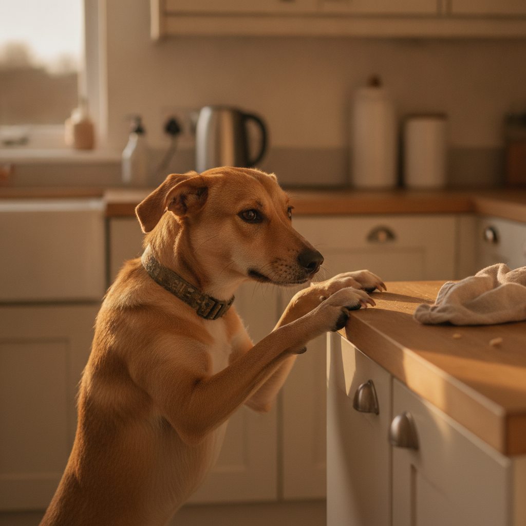 Your Counter-Surfing Dog Isn't Rude. He's Getting Paid.