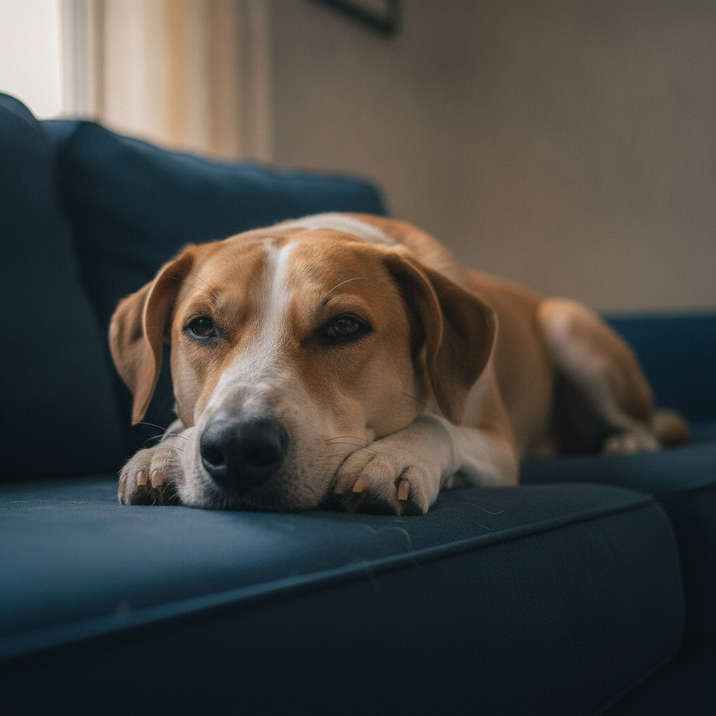Your Dog With Its Head on Its Paws Probably Isn't Sad