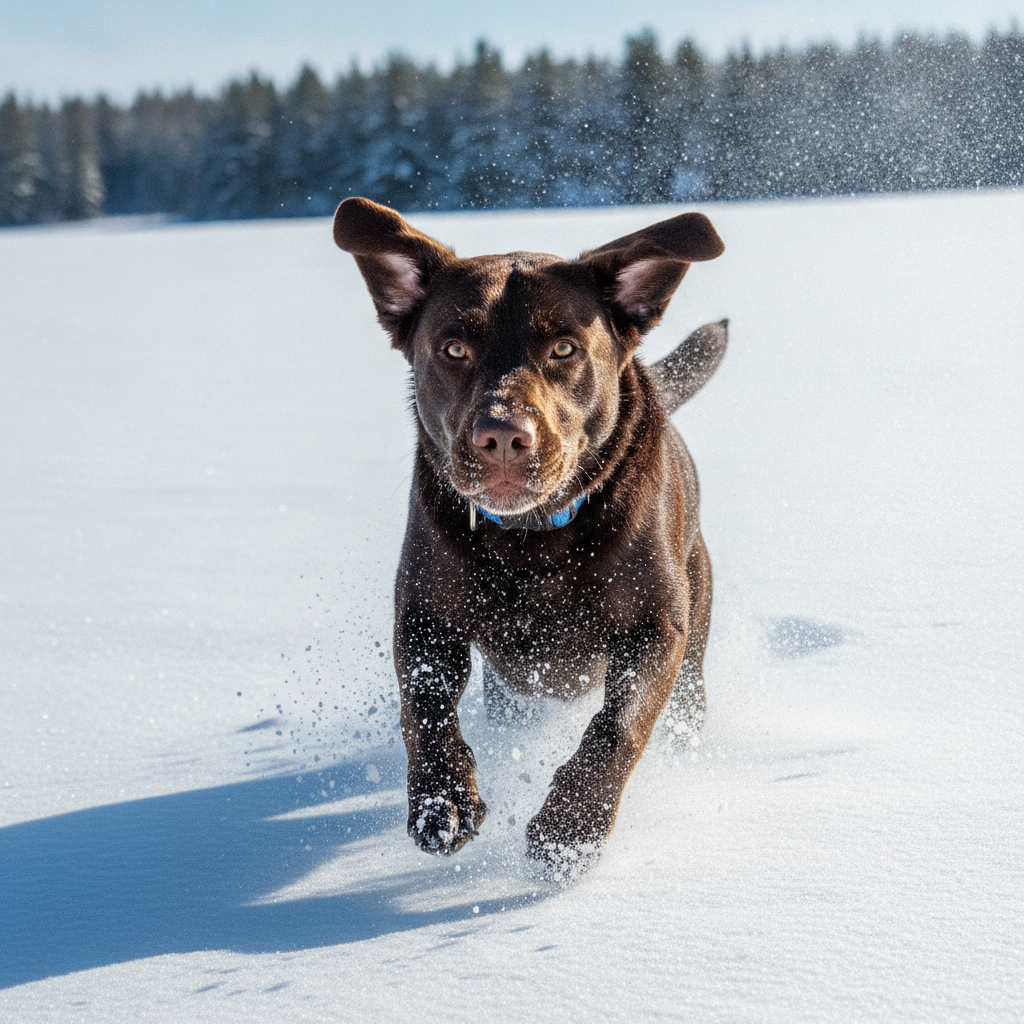 You Can't Bribe a Snow-Drunk Dog Inside. One Command Actually Works.