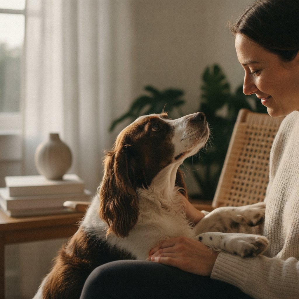 When Your Dog Stands on You, They're Asking a Question. Here's the Answer