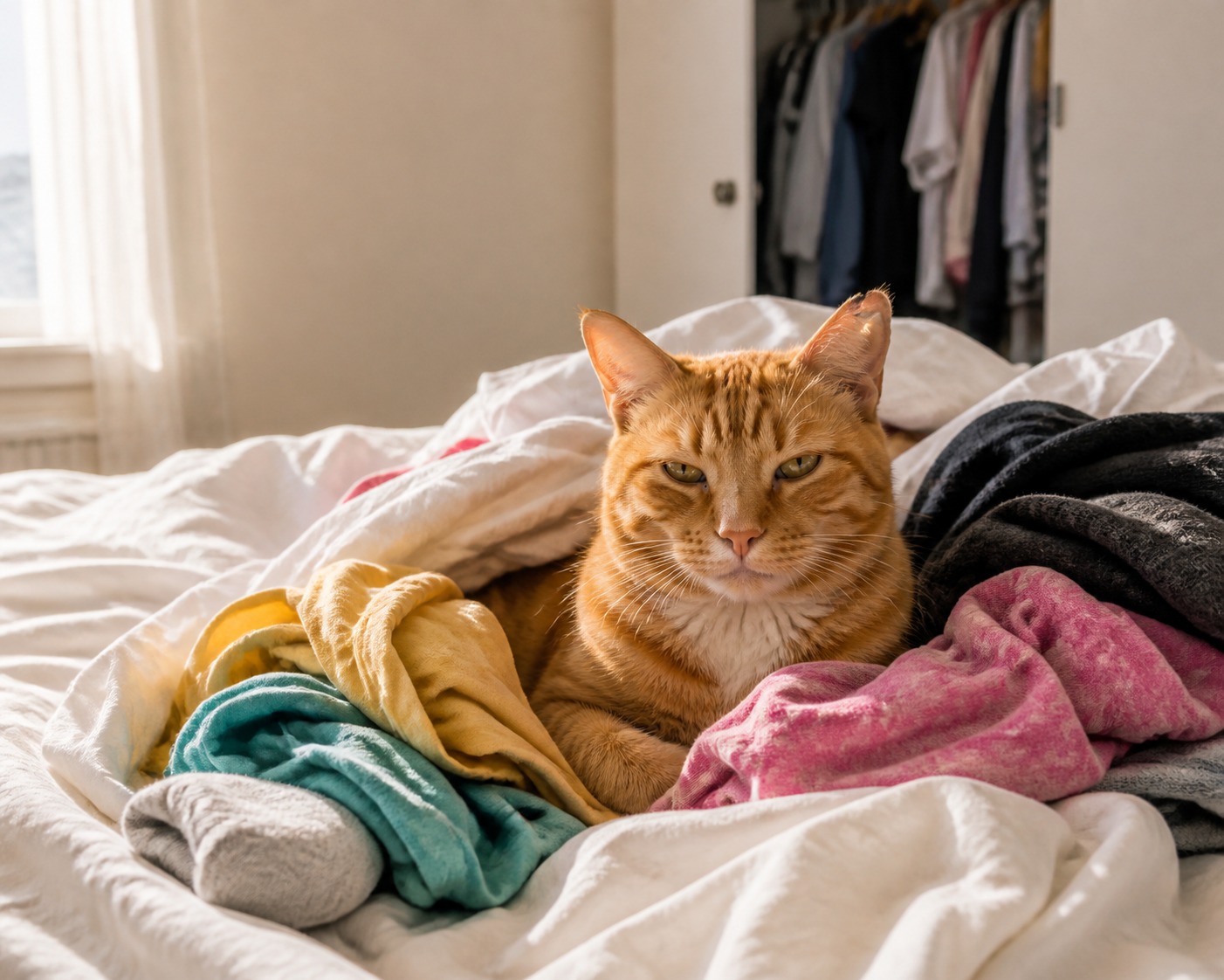 That Old Sweater Isn't Comforting Your Cat. It's Just Soft.