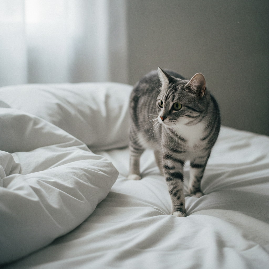 Your Cat Peeing on Your Bed Isn't Spite. It's a Symptom.