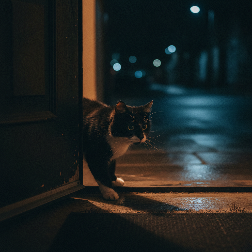 Your Indoor Cat Will Never Get Out. Until the Night She Does.