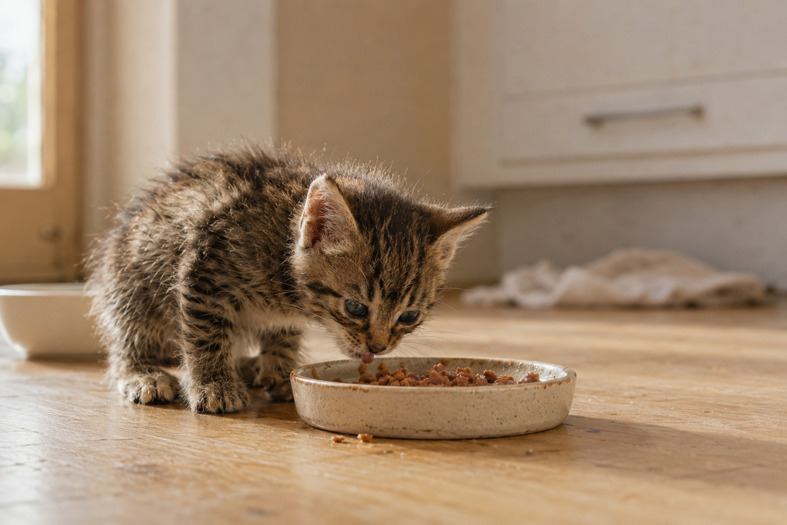 A Kitten's Diet Changes Every Few Weeks. Here's the Whole Schedule on One Chart.