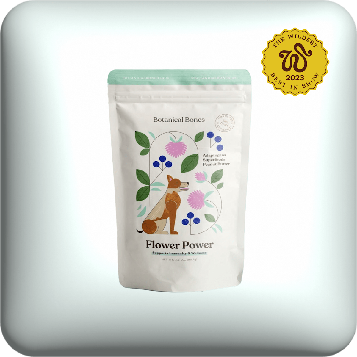 Botanical Bones Flower Power superfood dog treats