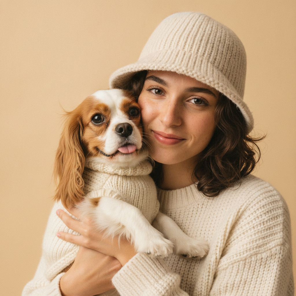 Matching Your Dog's Sweater to Your Own Hat Is Unhinged. It's Also Kind of Genius.