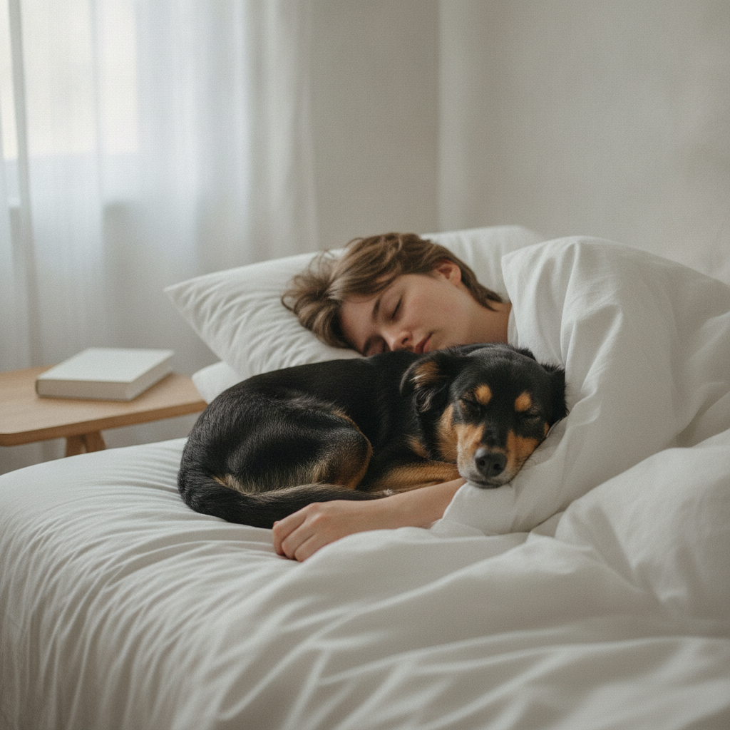 Letting Your Dog Sleep in Your Bed Isn't Spoiling Them. The Science Sides With You.