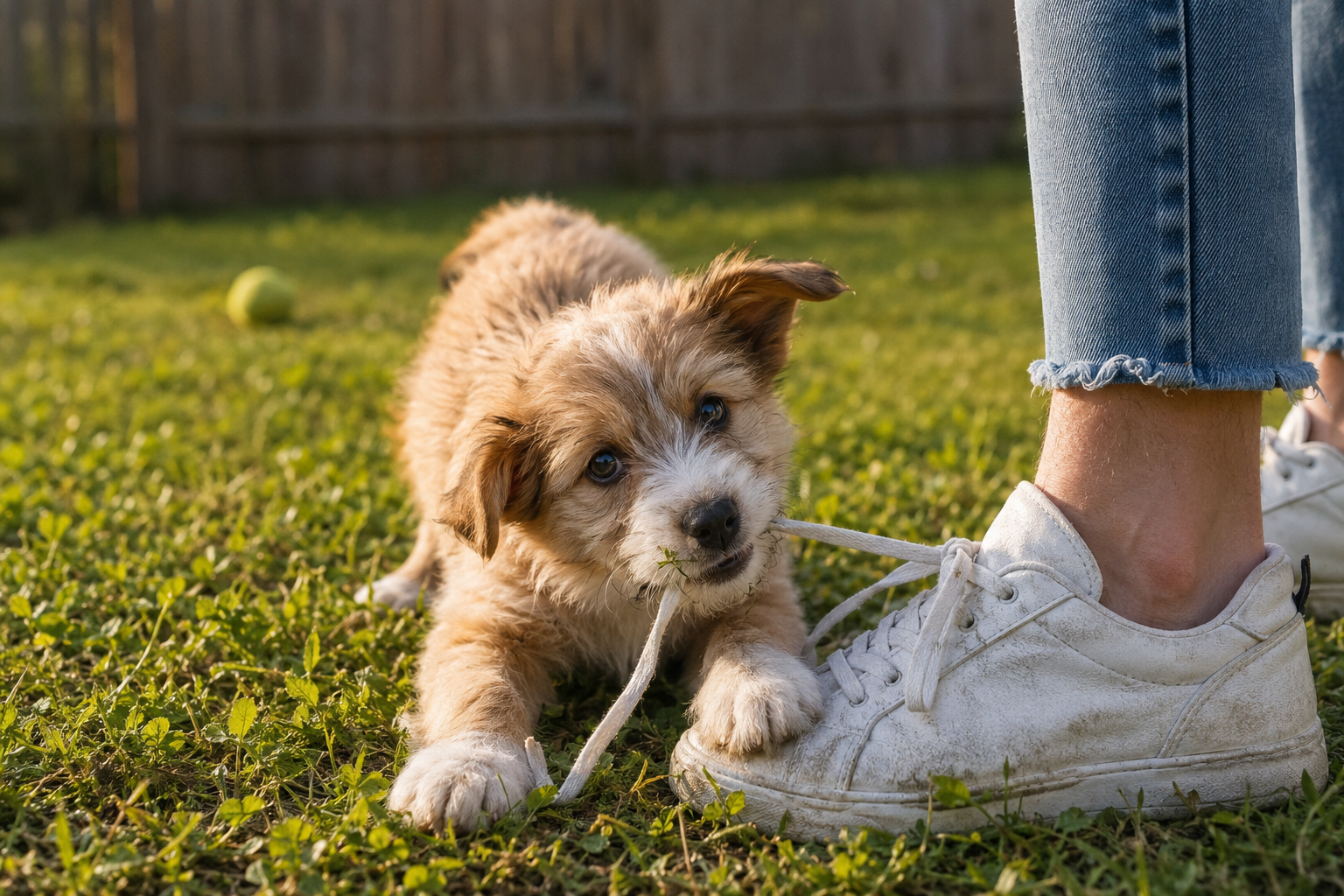 Your Puppy Bites Your Ankles Because It Works. Here's How to Make It Not Work.