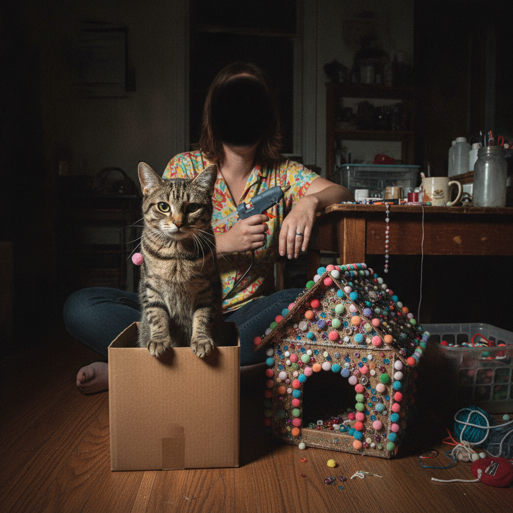 She Built Her Cat a Sparkly Palace. The Cat Wanted the Cardboard.