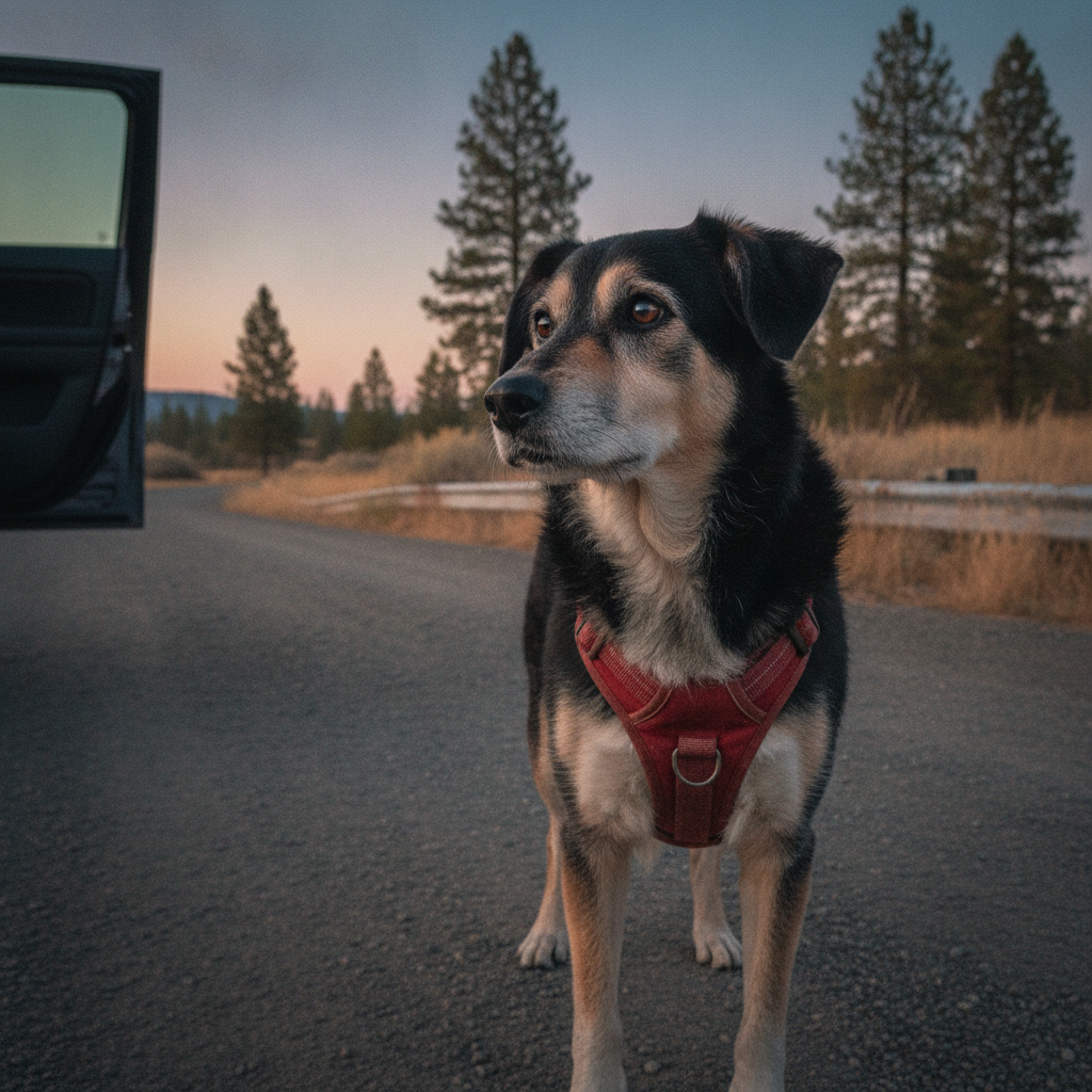 A 13-Year-Old Dog Lay Down in the Road So a Deputy Would Follow Her Home