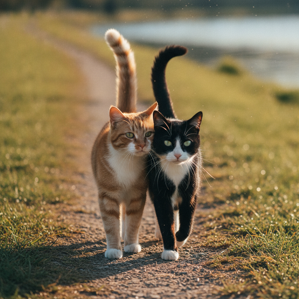 Your Cat's Tail Isn't Talking to You. It's Talking to Whatever They're Looking At.