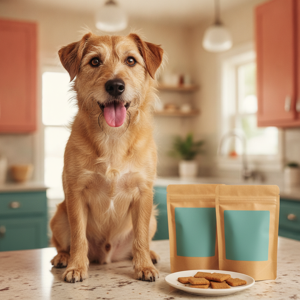 These Dog Treats Are Made From Juice Scraps and Bugs. Your Dog Will Beg for Them Anyway.