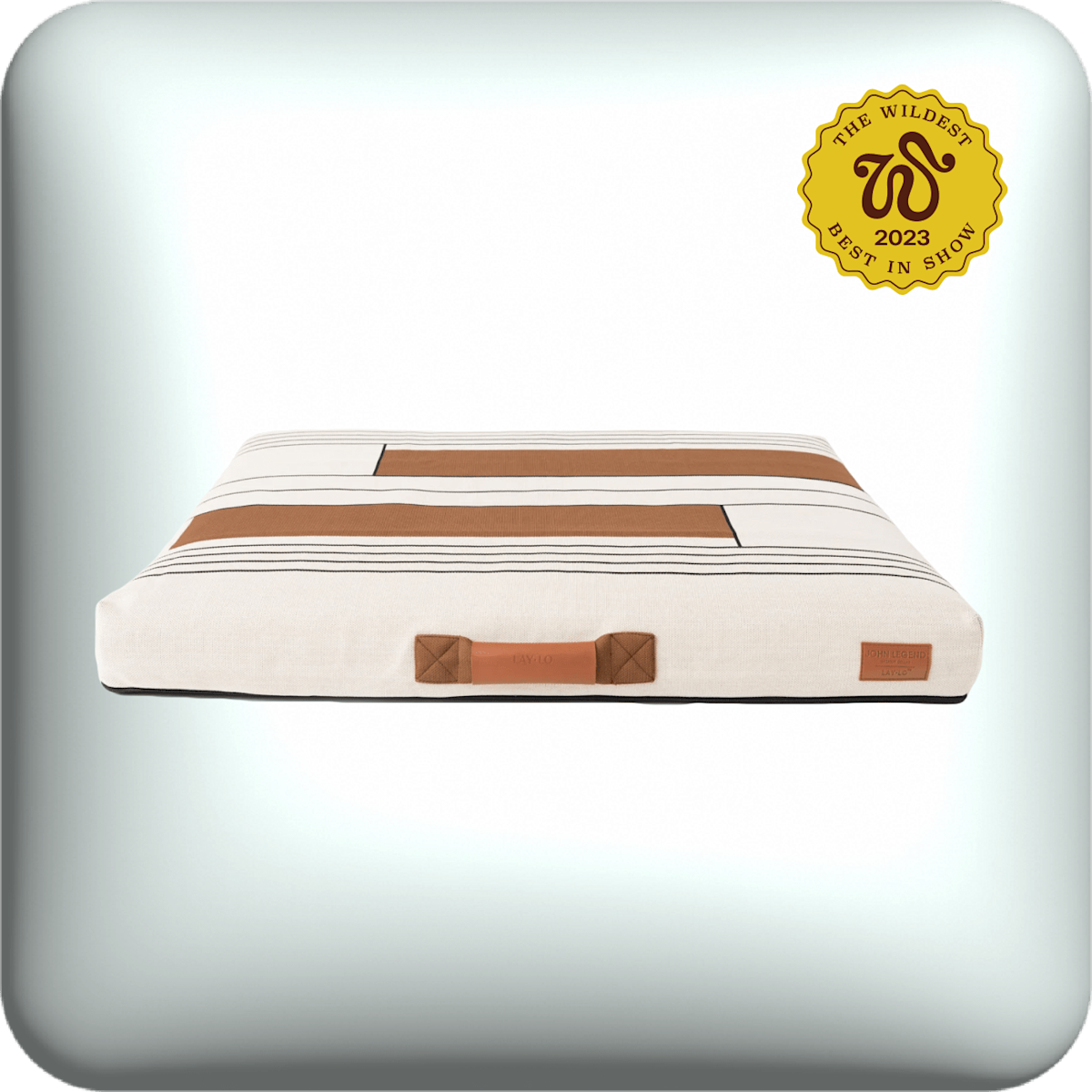 John Legend Laylo geometric pattern pet bed