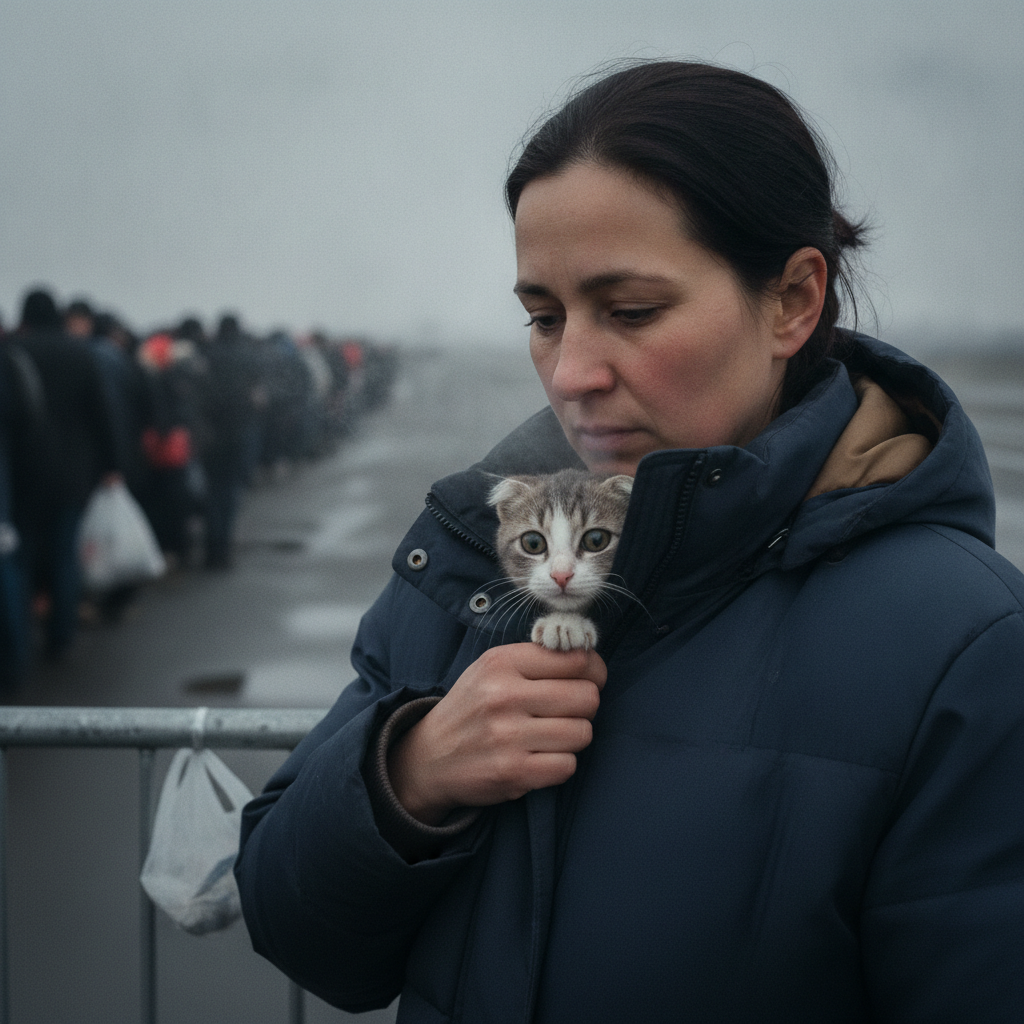 The Photographer Who Kept Finding Cats Inside Refugees' Coats
